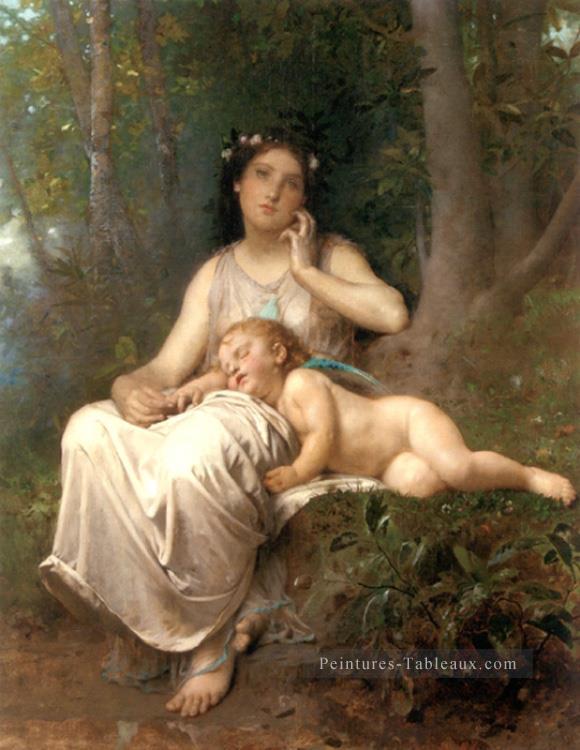 Amour et Innocence 1884 Léon Bazile Perrault Peintures à l'huile